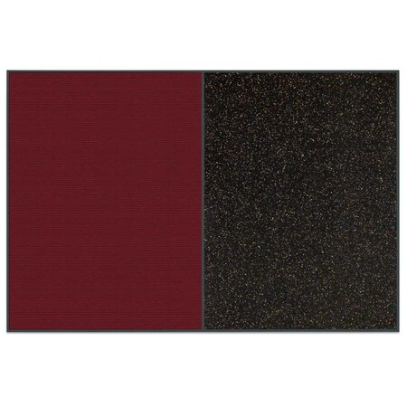 United Visual Products Sliding Door Indoor Enclosed Corkboard, 9 UV9011ACSH-GOLD-BUFF